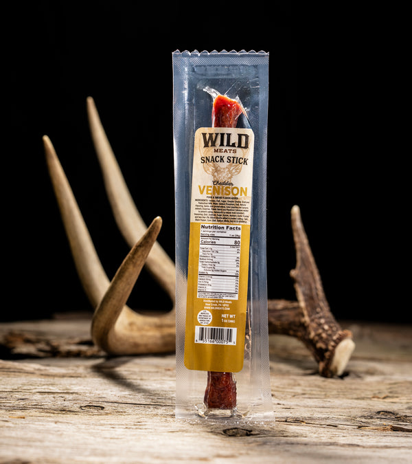 Snack Sticks - Venison w/Cheddar