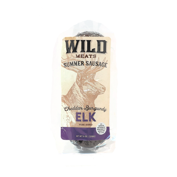 Summer Sausage - Elk Cheddar Burgundy