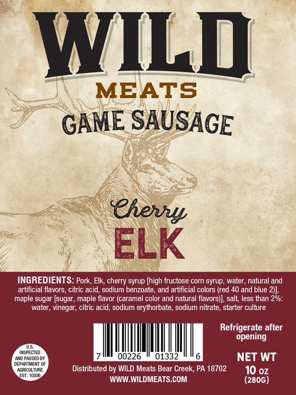 Game Sausage - Cherry Elk
